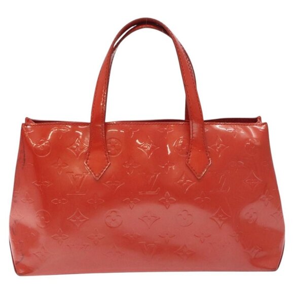 LOUIS VUITTON Monogram Vernis Wilshire PM Bag Orenge Sunset - Picture 12 of 16